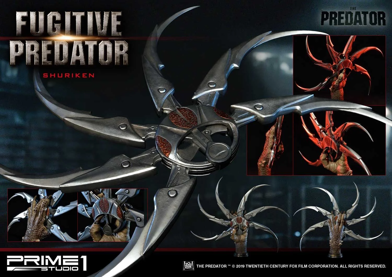 Life Size Bust The Predator (Film) Fugitive Predator Shuriken - Image 2