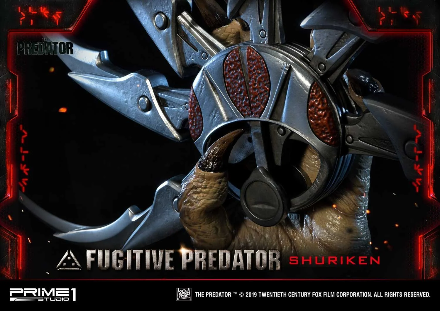 Life Size Bust The Predator (Film) Fugitive Predator Shuriken - Image 4
