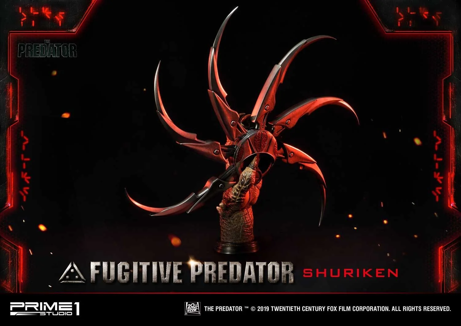 Life Size Bust The Predator (Film) Fugitive Predator Shuriken - Image 5