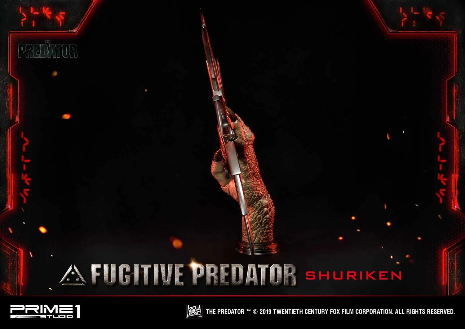 Life Size Bust The Predator (Film) Fugitive Predator Shuriken - Image 9