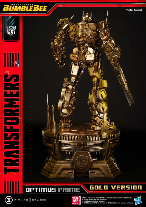 Museum Masterline Transformers: Bumblebee (Film) Optimus Prime Cybertron Edition Gold Version