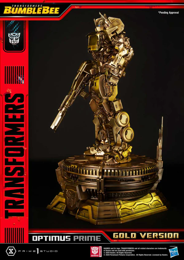 Museum Masterline Transformers: Bumblebee (Film) Optimus Prime Cybertron Edition Gold Version - Image 2