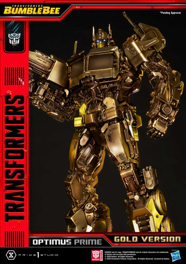 Museum Masterline Transformers: Bumblebee (Film) Optimus Prime Cybertron Edition Gold Version - Image 3