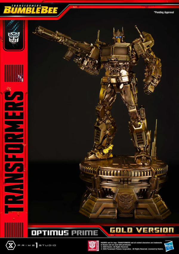 Museum Masterline Transformers: Bumblebee (Film) Optimus Prime Cybertron Edition Gold Version - Image 4