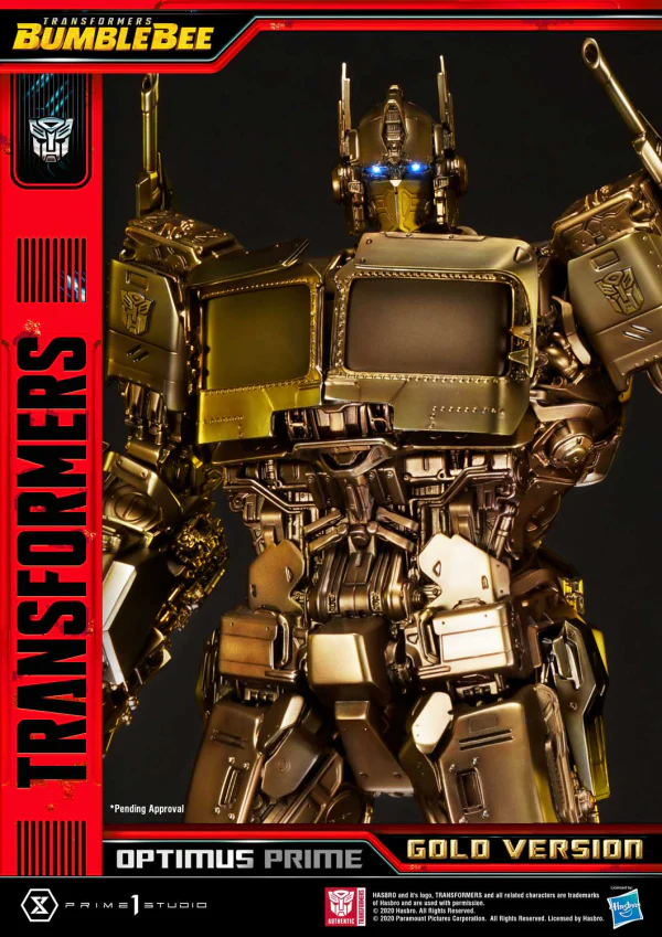 Museum Masterline Transformers: Bumblebee (Film) Optimus Prime Cybertron Edition Gold Version - Image 5