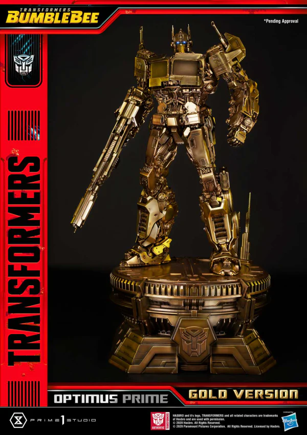 Museum Masterline Transformers: Bumblebee (Film) Optimus Prime Cybertron Edition Gold Version - Image 6