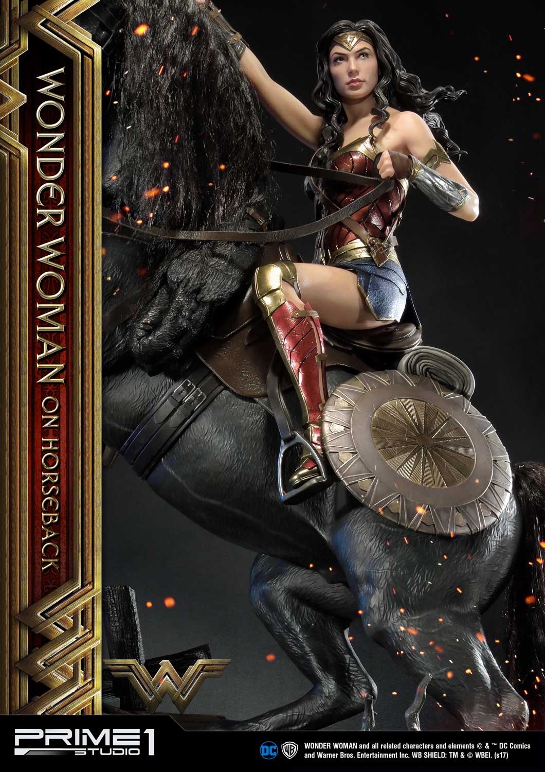 Museum Masterline Wonder Woman (Film) Wonder Woman on HorseBack Gold Version - Image 10