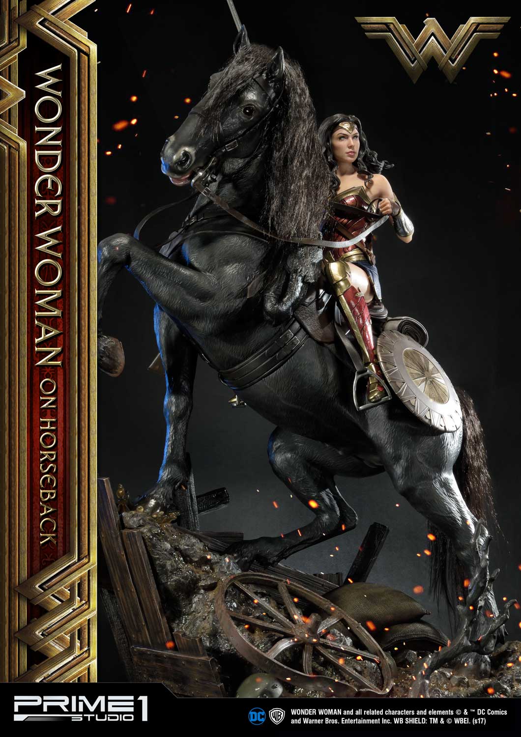 Museum Masterline Wonder Woman (Film) Wonder Woman on HorseBack Gold Version - Image 16