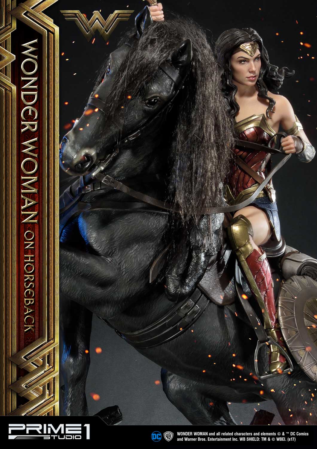 Museum Masterline Wonder Woman (Film) Wonder Woman on HorseBack Gold Version - Image 17