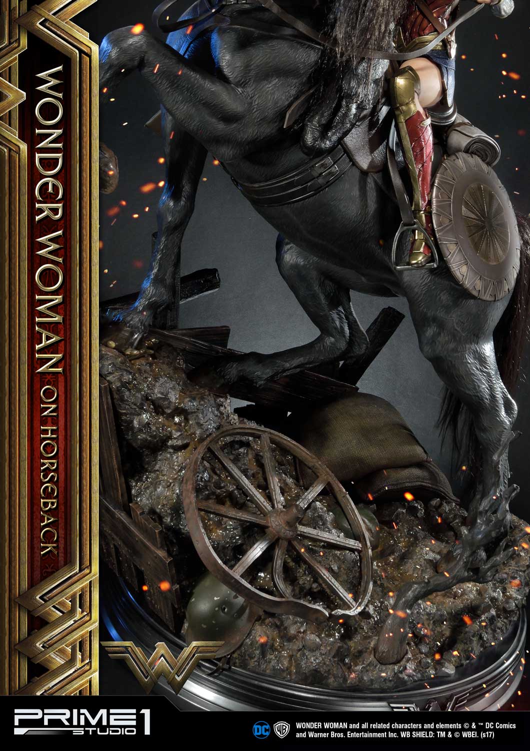 Museum Masterline Wonder Woman (Film) Wonder Woman on HorseBack Gold Version - Image 19