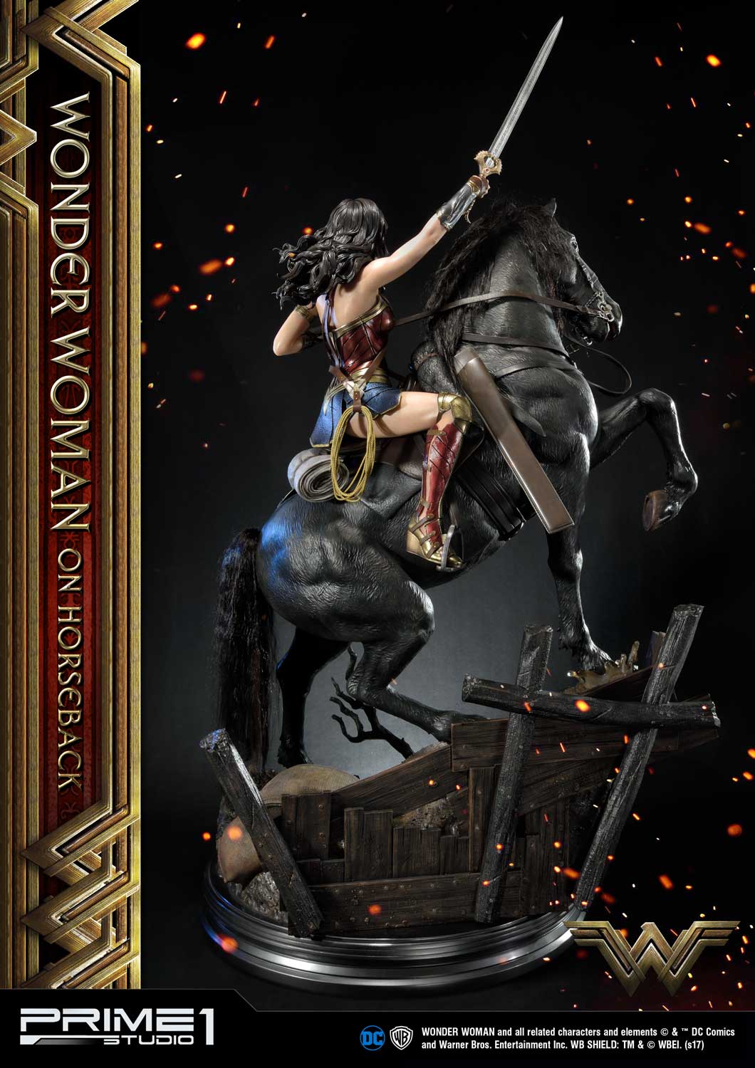 Museum Masterline Wonder Woman (Film) Wonder Woman on HorseBack Gold Version - Image 26
