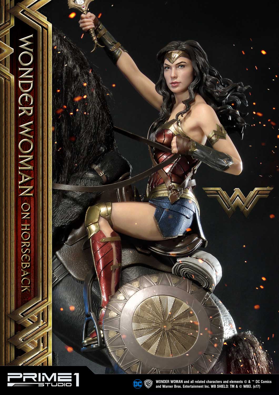 Museum Masterline Wonder Woman (Film) Wonder Woman on HorseBack Gold Version - Image 27