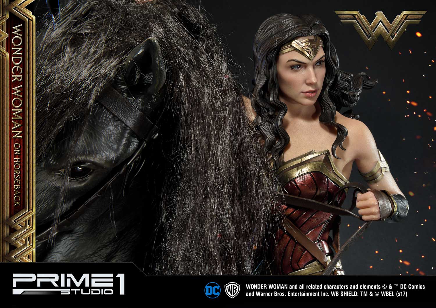 Museum Masterline Wonder Woman (Film) Wonder Woman on HorseBack Gold Version - Image 28
