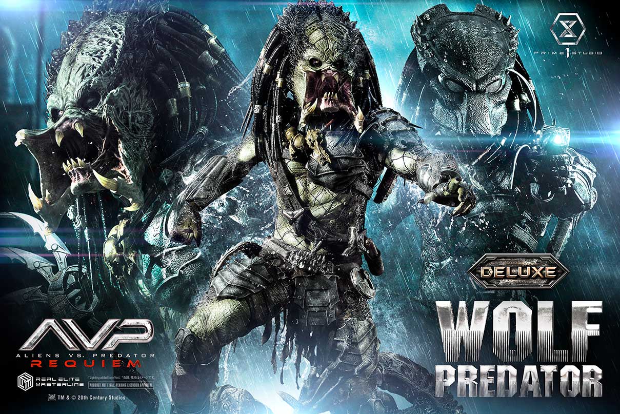 Real Elite Masterline Aliens vs. Predator: Requiem Wolf Predator Deluxe Version