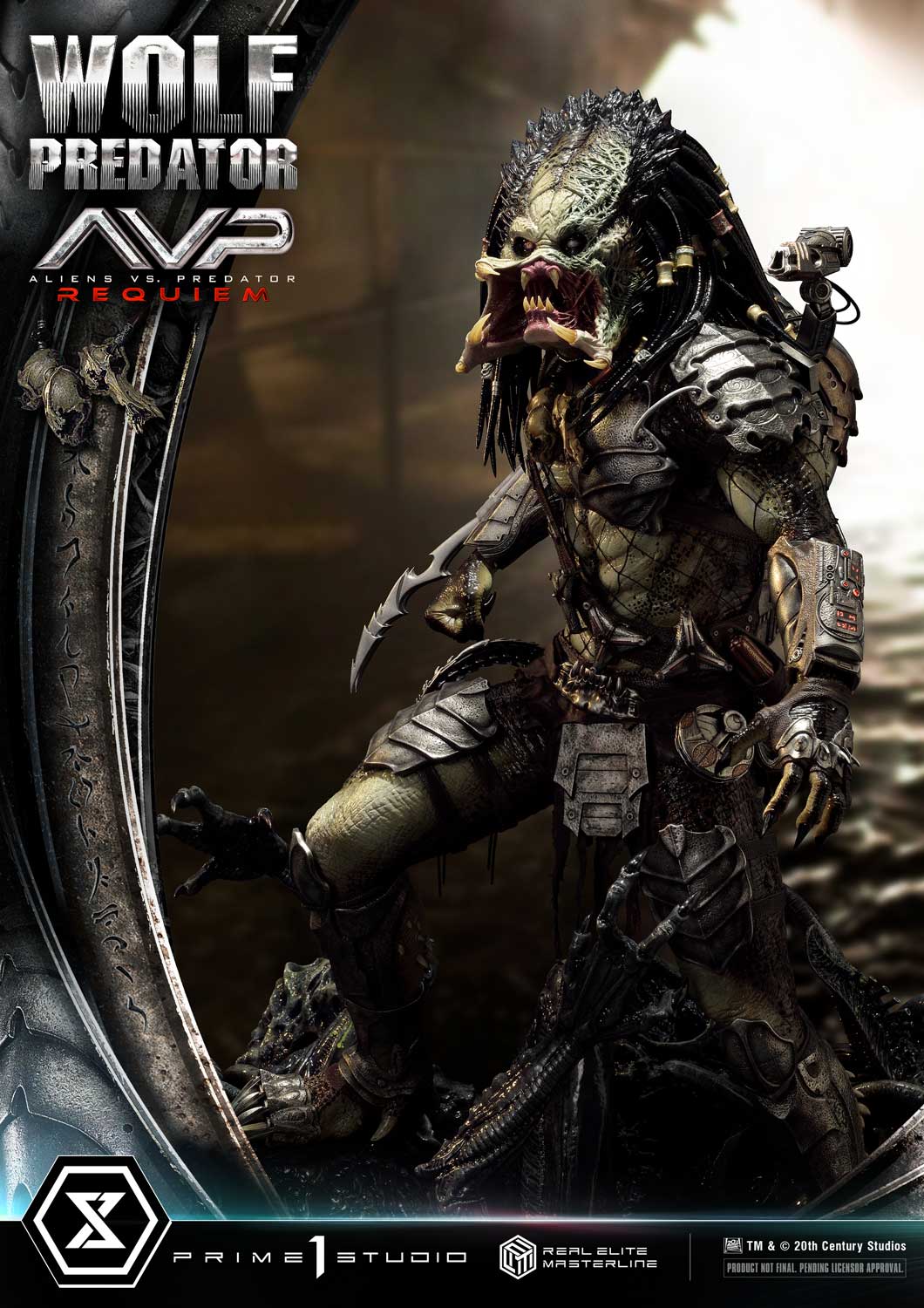Real Elite Masterline Aliens vs. Predator: Requiem Wolf Predator Deluxe Version - Image 17