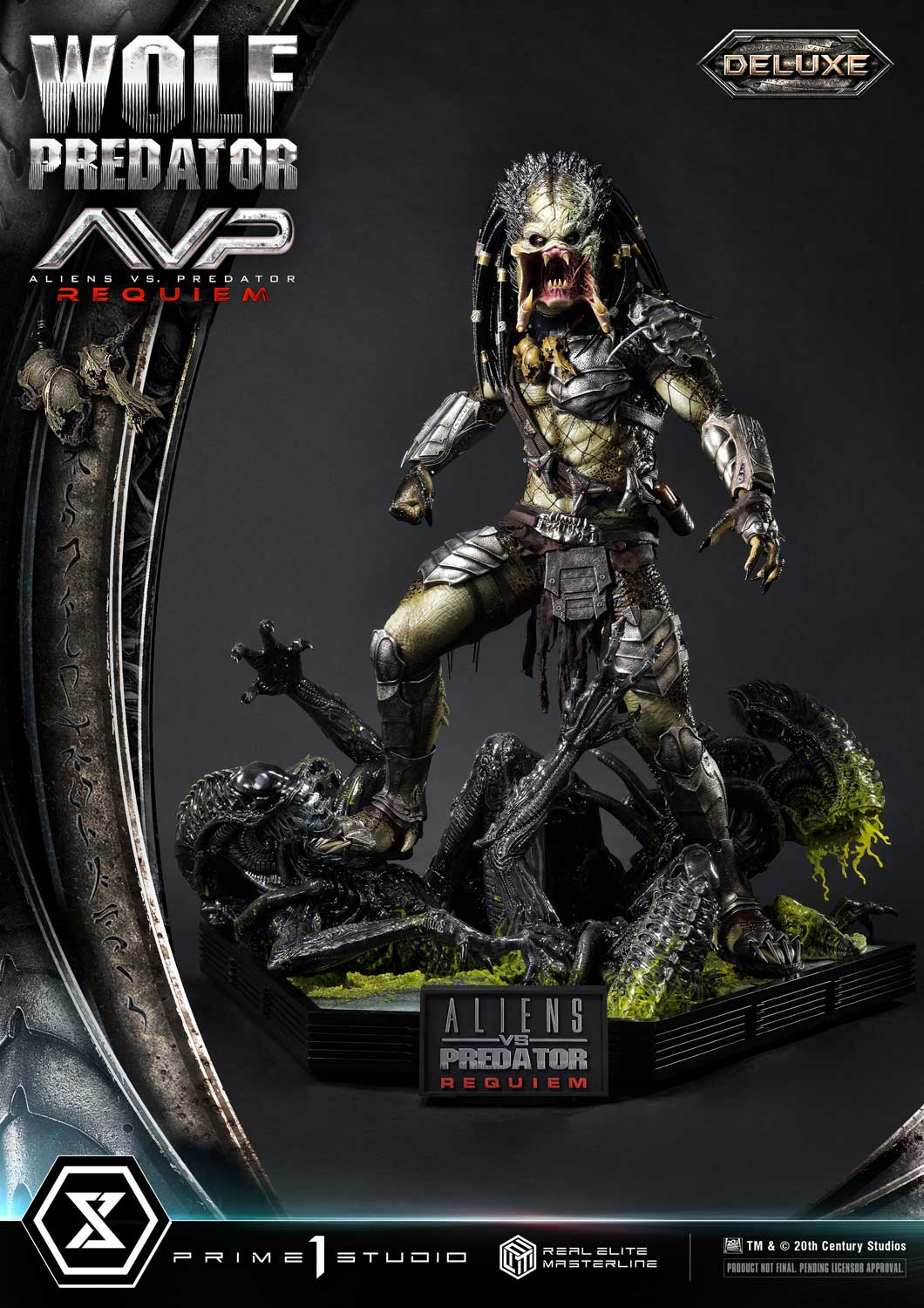 Real Elite Masterline Aliens vs. Predator: Requiem Wolf Predator Deluxe Version - Image 21
