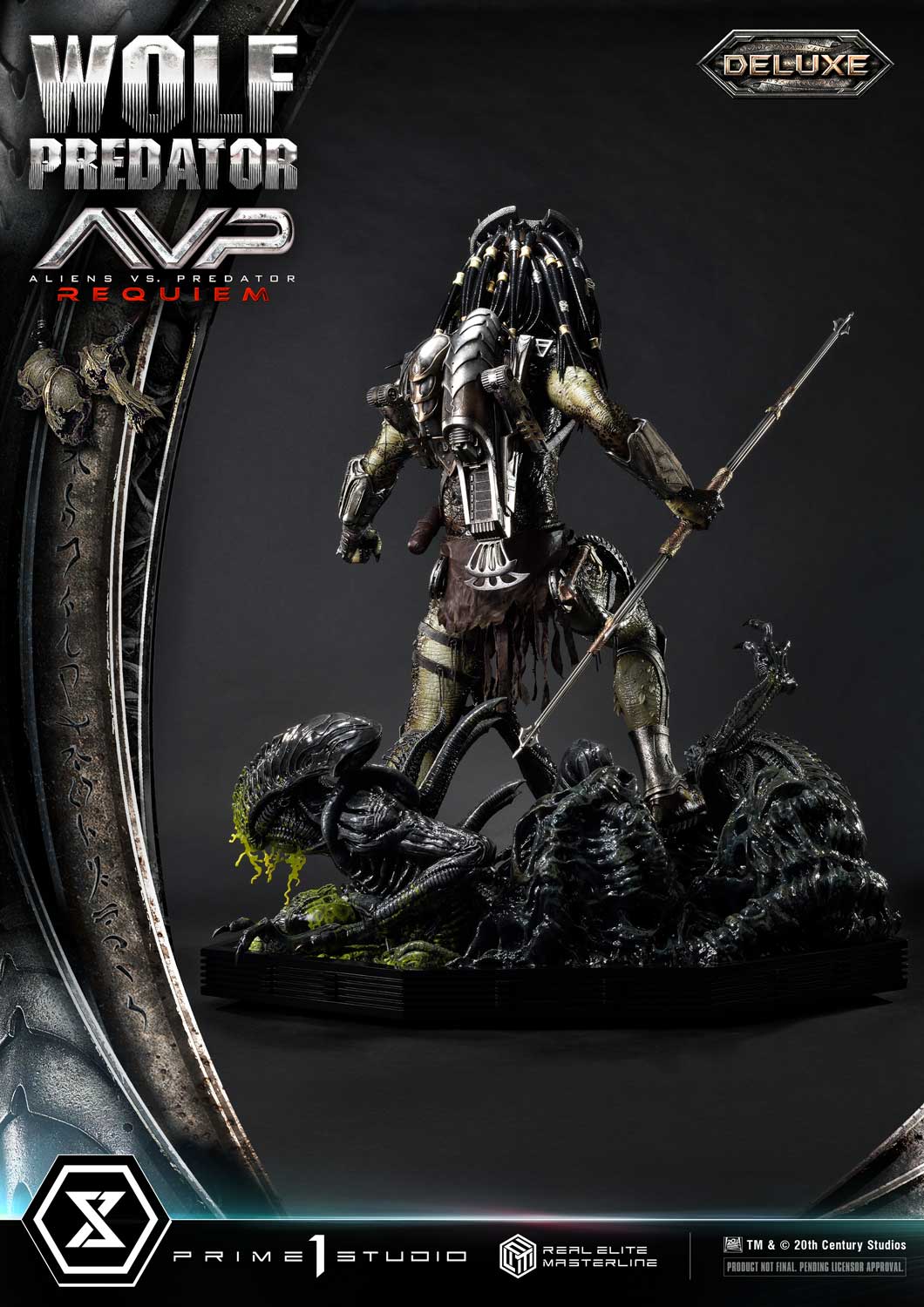 Real Elite Masterline Aliens vs. Predator: Requiem Wolf Predator Deluxe Version - Image 3