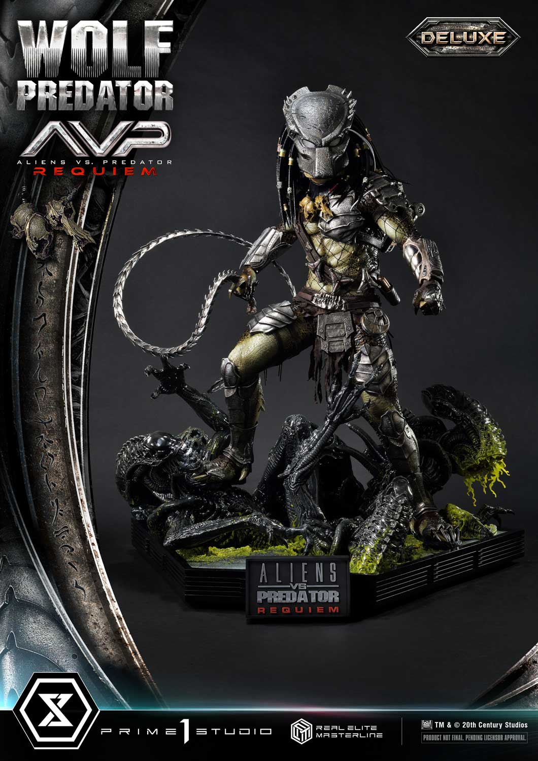 Real Elite Masterline Aliens vs. Predator: Requiem Wolf Predator Deluxe Version - Image 4