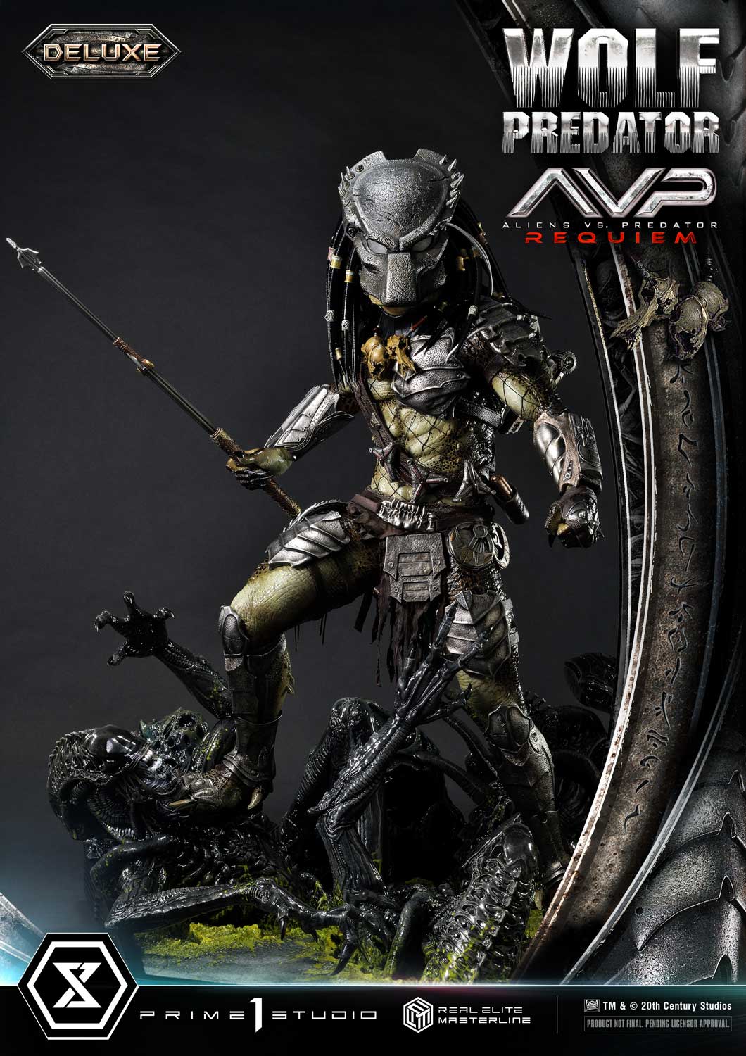 Real Elite Masterline Aliens vs. Predator: Requiem Wolf Predator Deluxe Version - Image 7