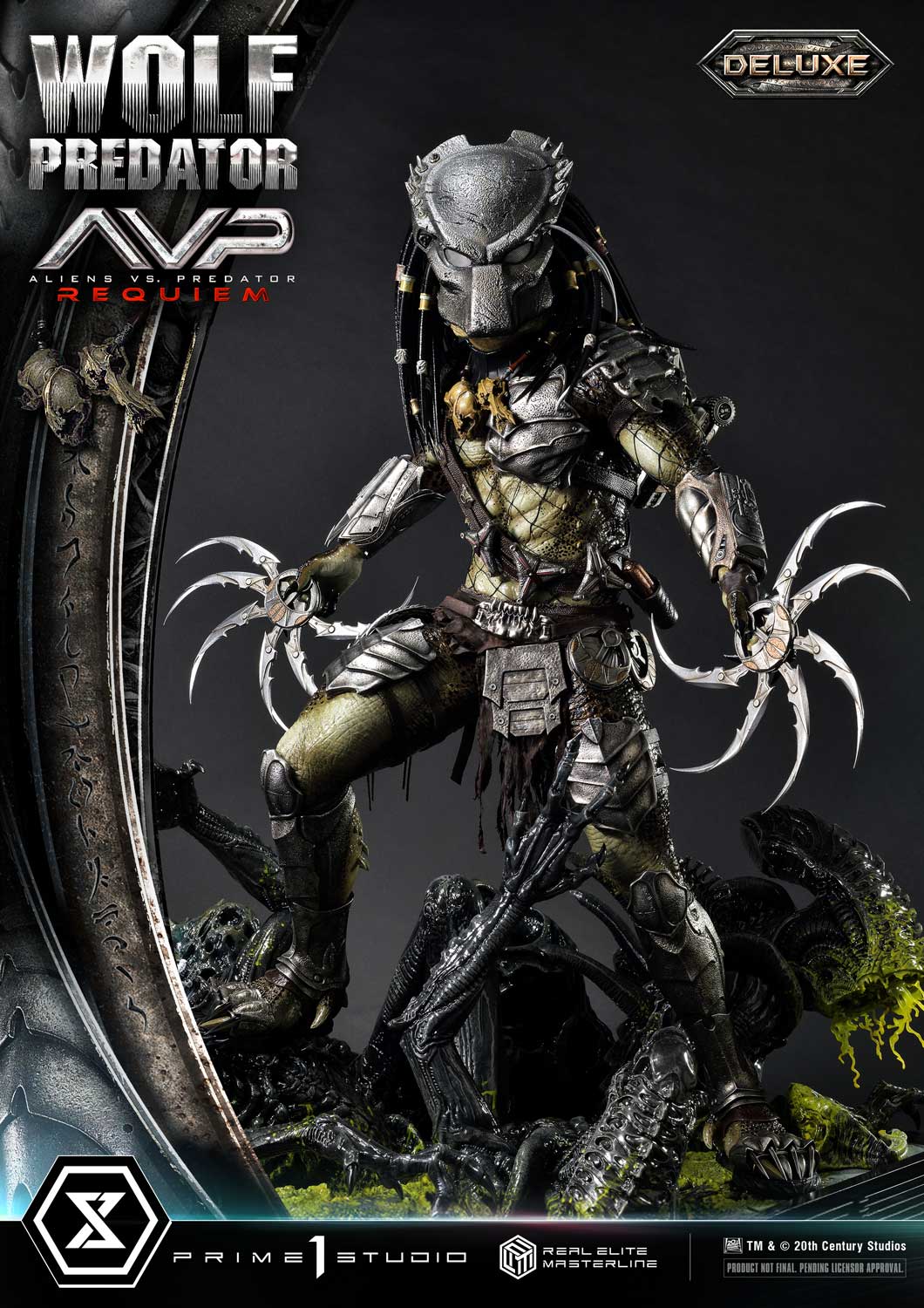 Real Elite Masterline Aliens vs. Predator: Requiem Wolf Predator DX Bonus Version - Image 15