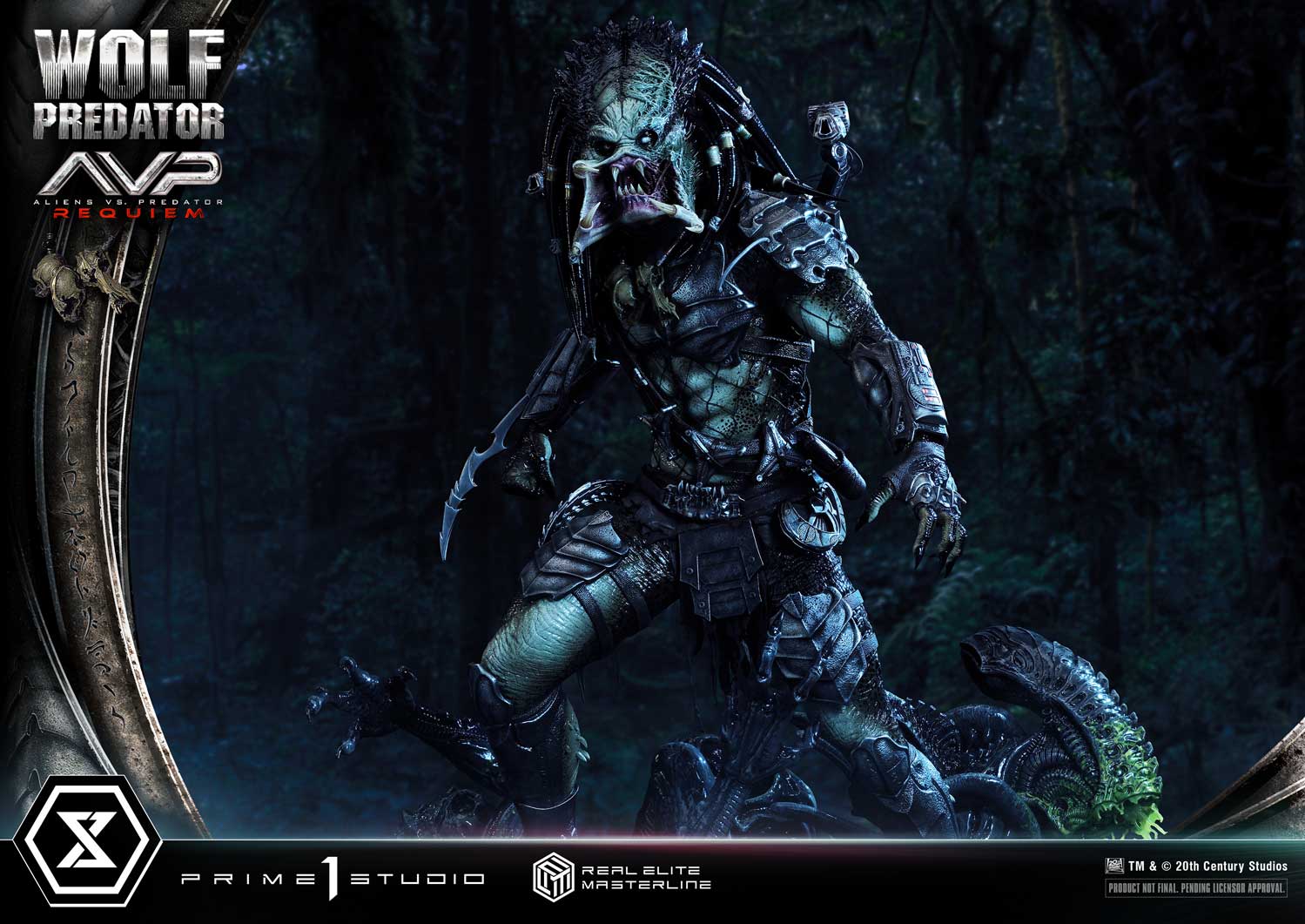 Real Elite Masterline Aliens vs. Predator: Requiem Wolf Predator DX Bonus Version - Image 23