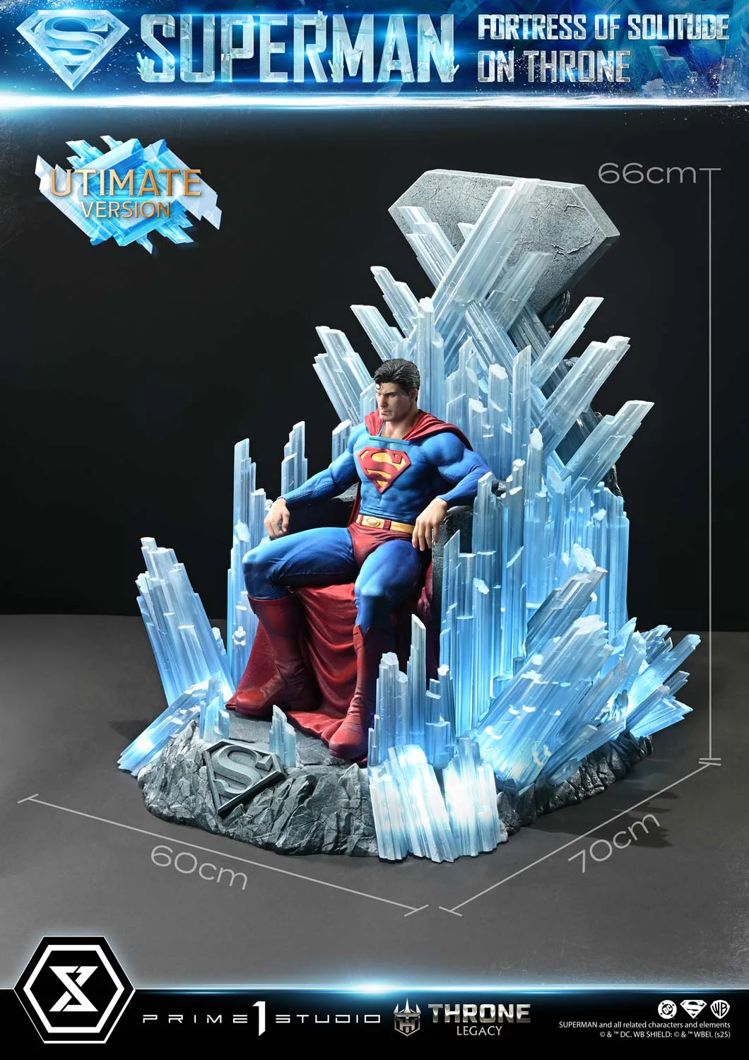 Throne Legacy Superman (Comics) Superman Fortress of Solitude on Throne (Design by Gabriele Dell'Otto) Ultimate Version - Image 23