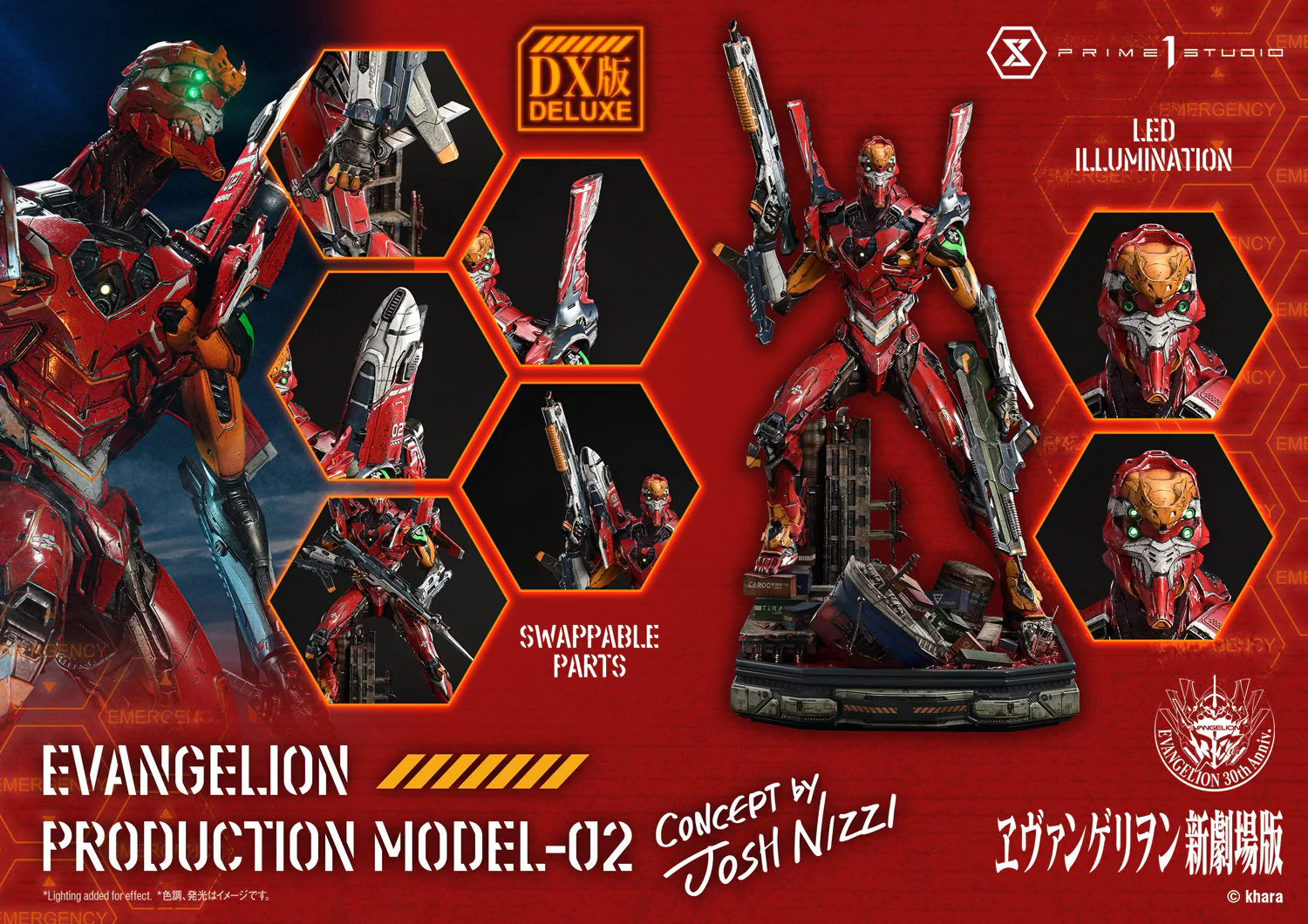Ultimate Diorama Masterline Evangelion Evangelion Production Model-02 (Concept by Josh Nizzi) Deluxe Version - Image 15