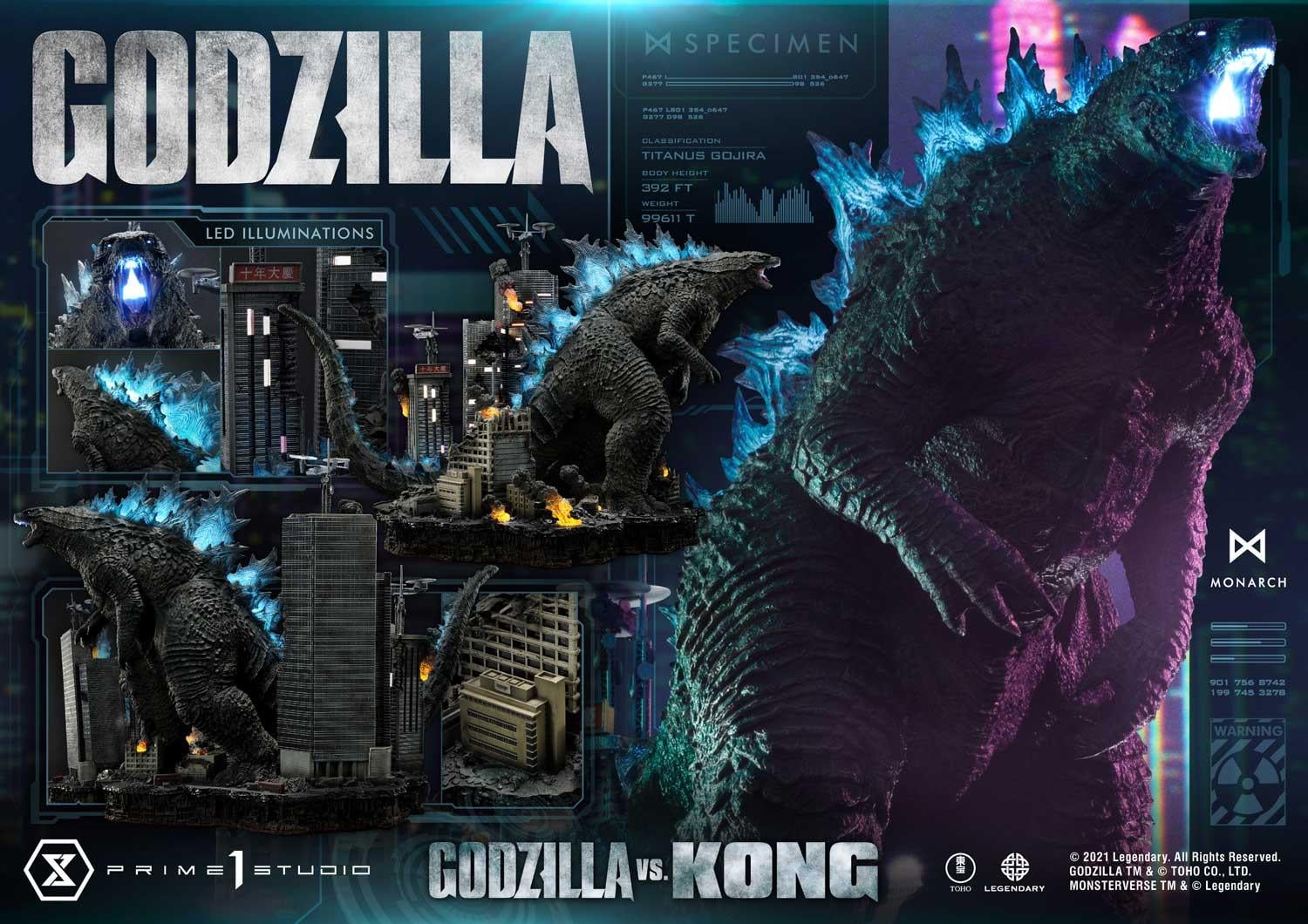 Ultimate Diorama Masterline Godzilla vs Kong (Film) Godzilla Final Battle - Image 6