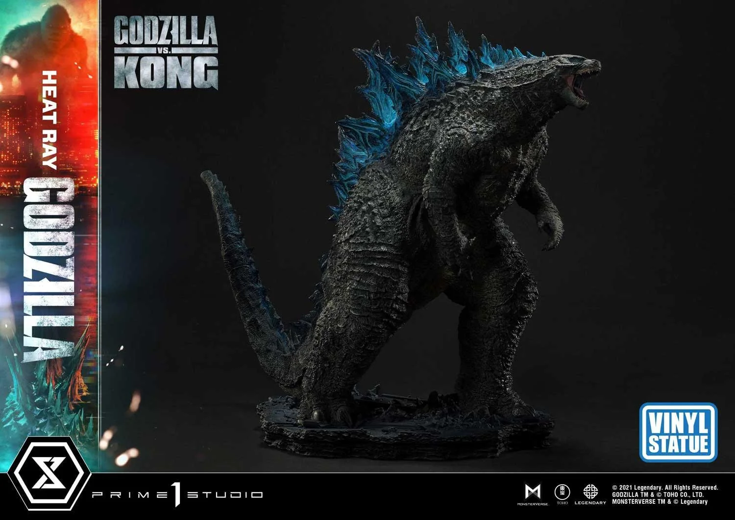 Ultimate Diorama Masterline Godzilla vs Kong (Film) Heat Ray Godzilla Vinyl Statue - Image 11