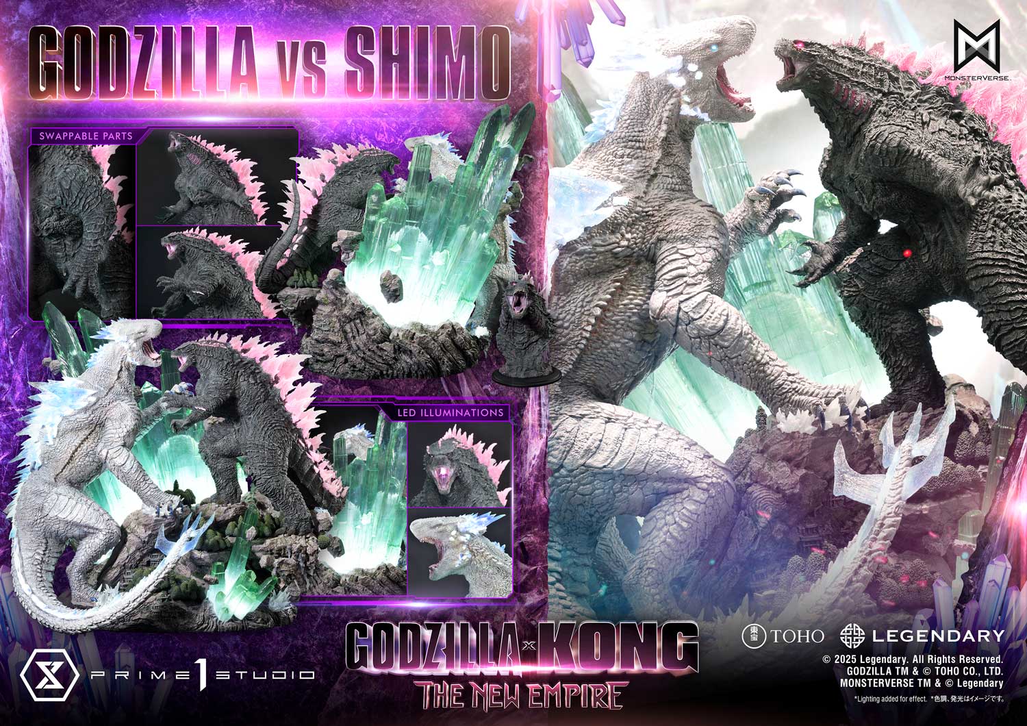 Ultimate Diorama Masterline Godzilla x Kong: The New Empire Godzilla vs Shimo Bonus Version - Image 22
