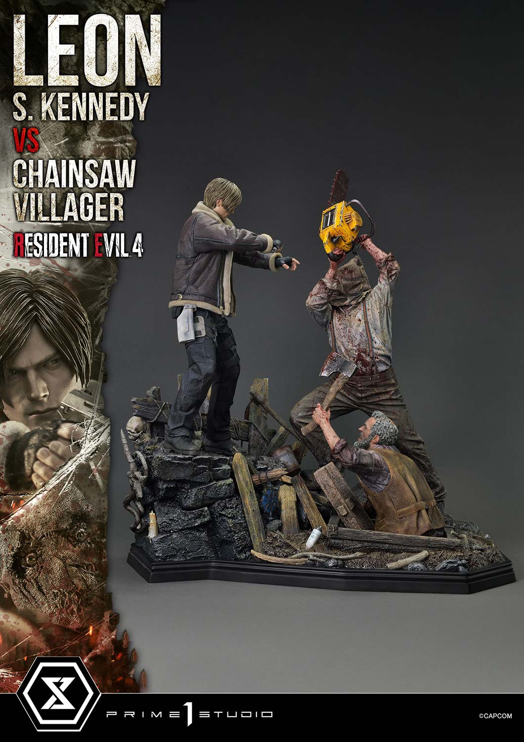 Ultimate Premium Masterline Resident Evil 4 Leon S. Kennedy versus Chainsaw Villager - Image 9