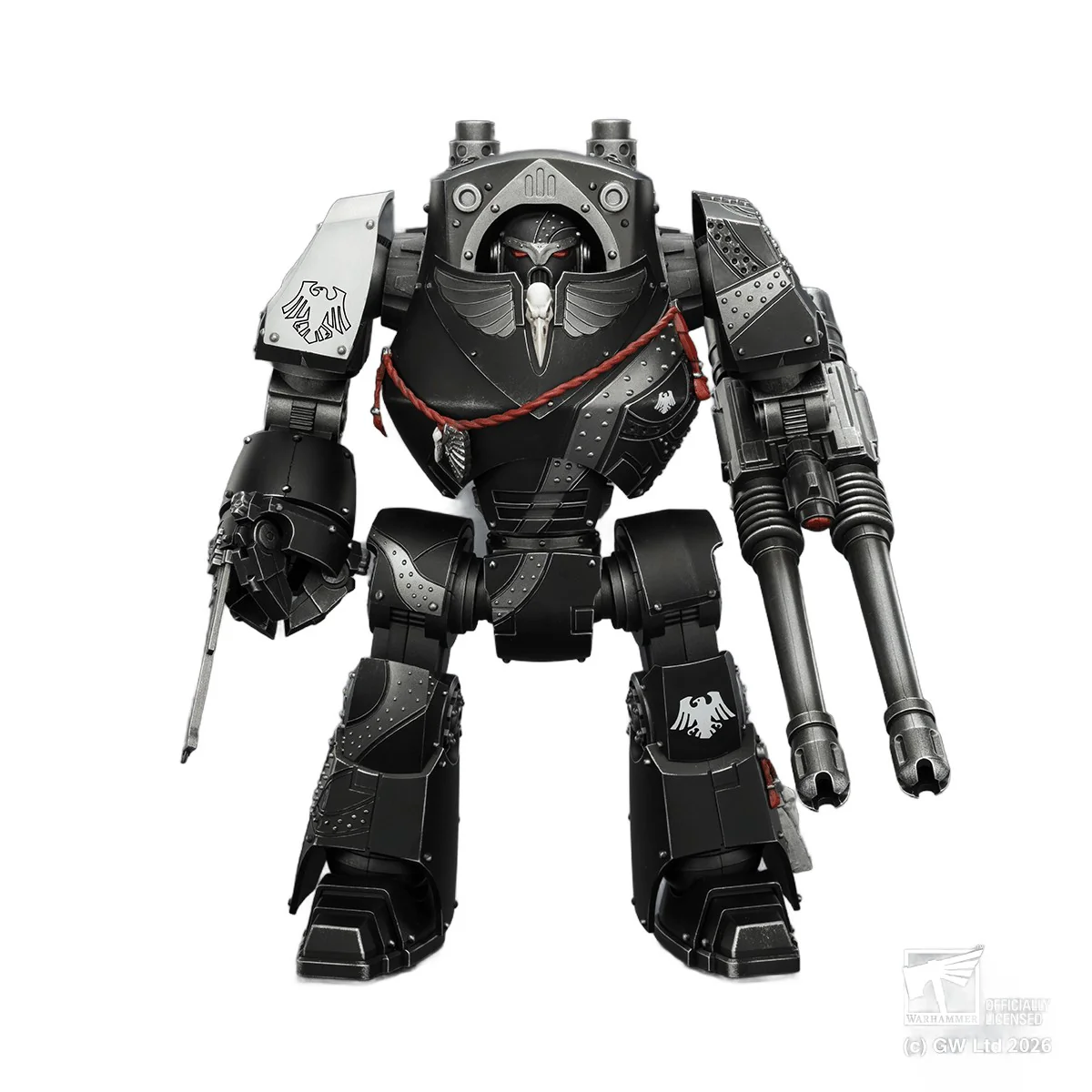 Raven Guard Contemptor Dreadnought with Gravis autocannon and Chainfist