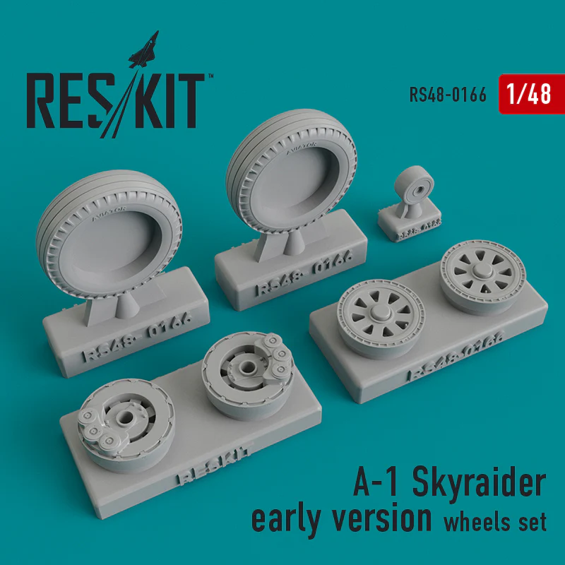 Res/Kit A-1 Skyraider early version wheels set