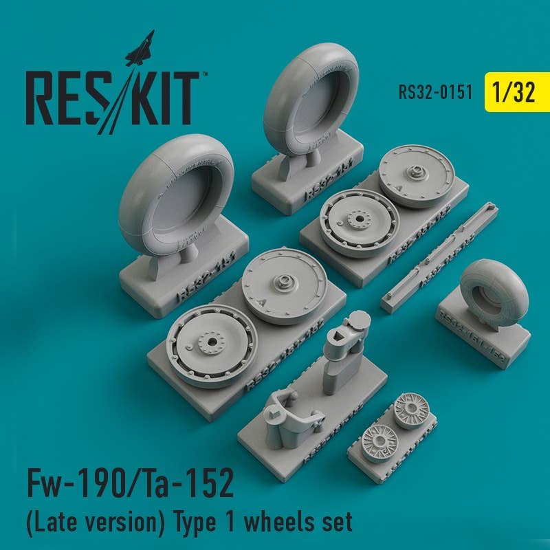 Res/Kit Fw-190/Ta-152 (Late version) Type 1 wheels set
