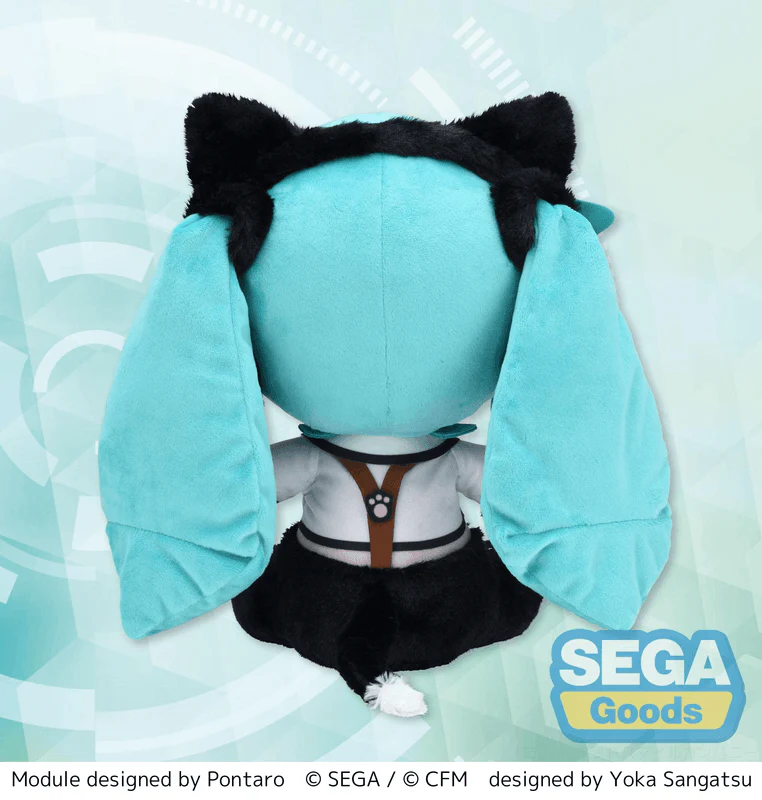 SEGA fuwa petit Hatsune Miku: Project DIVA Arcade Future Tone LL Plush Hatsune Miku - Kitty Cat - Image 4