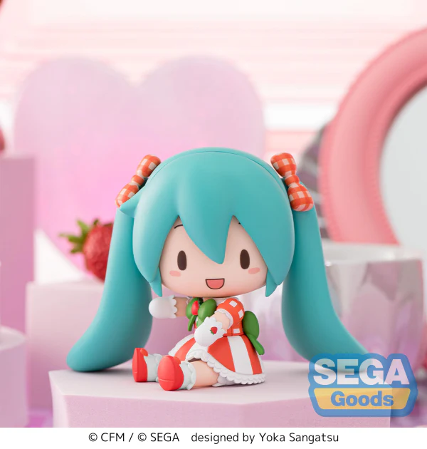 fuwa petit Hatsune Miku x Love and Berry Dress Up and Dance! Chibi Figure Lovely Strawberry - Image 2