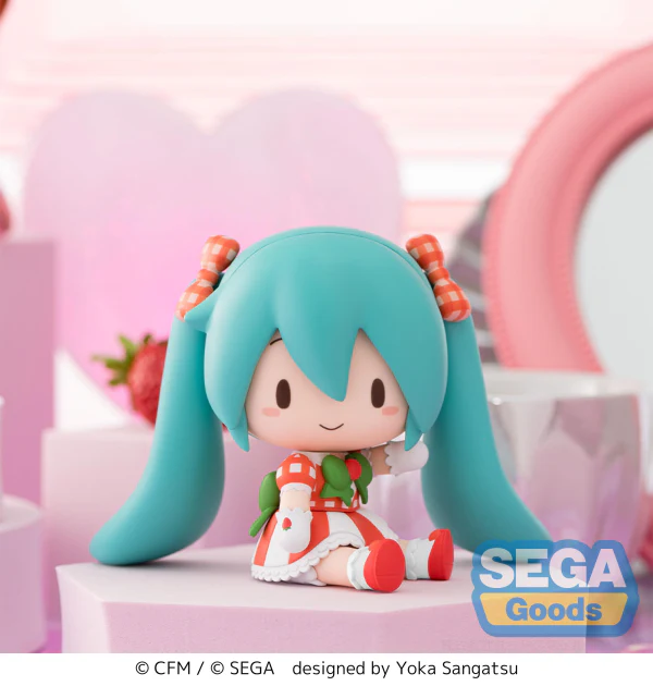 fuwa petit Hatsune Miku x Love and Berry Dress Up and Dance! Chibi Figure Lovely Strawberry - Image 3