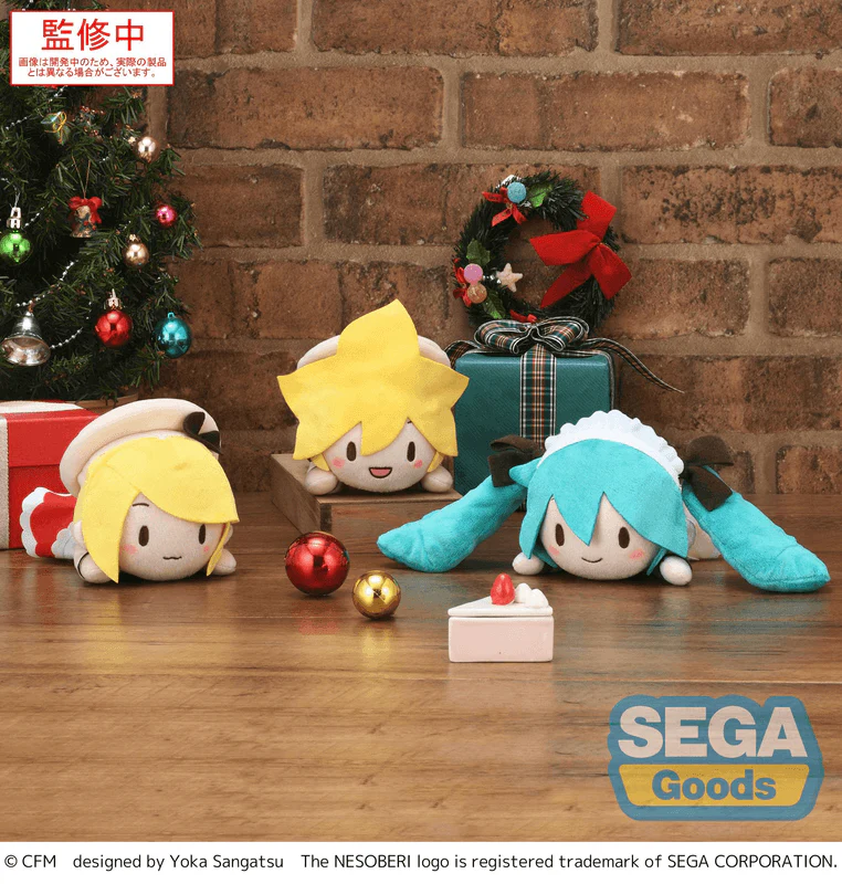 SEGA fuwa petit NESOBERI (Lay-Down) Hatsune Miku Series Plush Hatsune Miku ・ Kagamine Rin ・ Kagamine Len Christmas 2025 (EX)