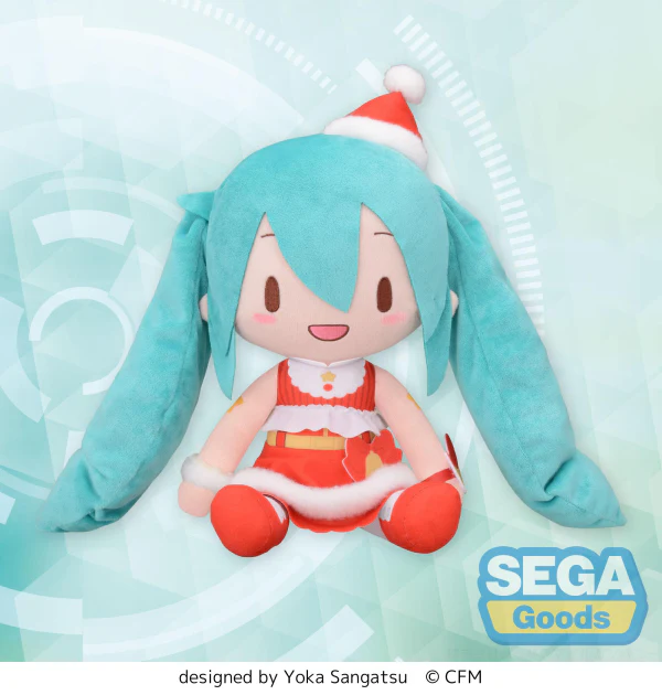 Fuwapetit "Hatsune Miku" Series L Plush "Hatsune Miku" Christmas 2023 - Image 2