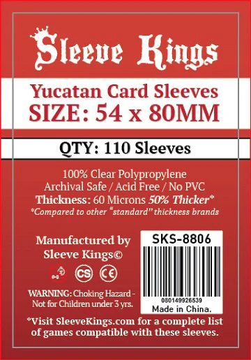 SK STANDARD YUCATAN SLEEVES 54MM X 80MM 110CT (100