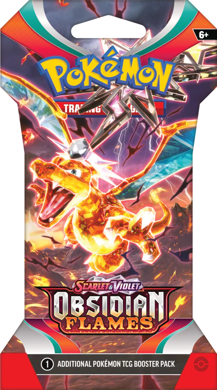 SLEEVED POKEMON SV3 OBSIDIAN FLAMES PACK (144)