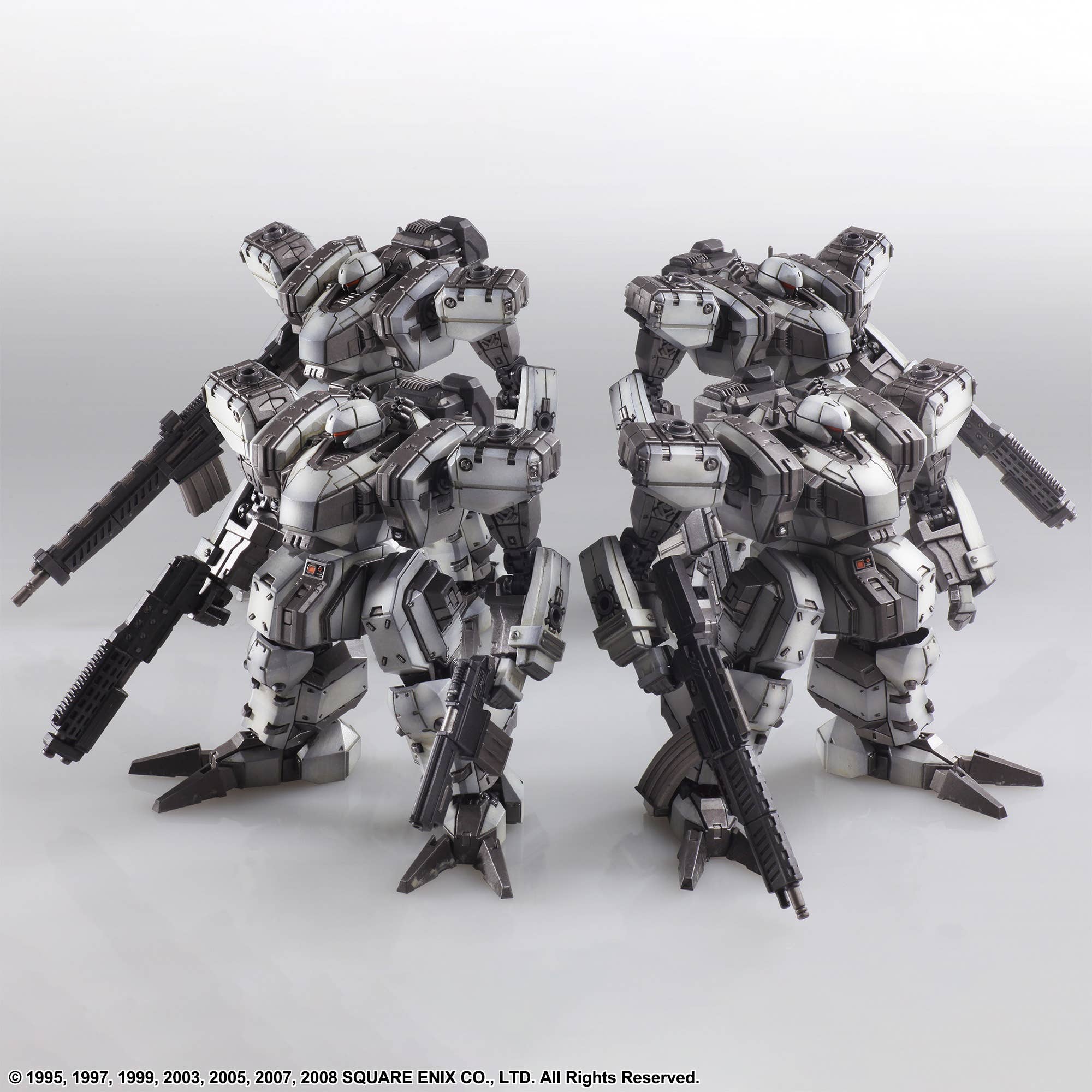 FRONT MISSION STRUCTURE ARTS 1/72 Scale Plastic Model Kit Series Vol 4 ZENITH DV WHITE COLOR VARIANT 4 Unit Set