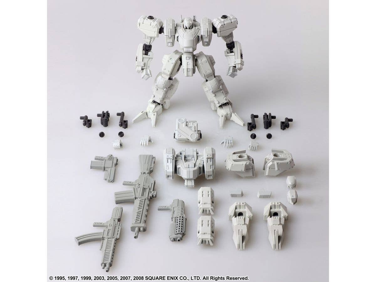 FRONT MISSION STRUCTURE ARTS 1/72 Scale Plastic Model Kit Series Vol 4 ZENITH DV WHITE COLOR VARIANT 4 Unit Set - Image 2
