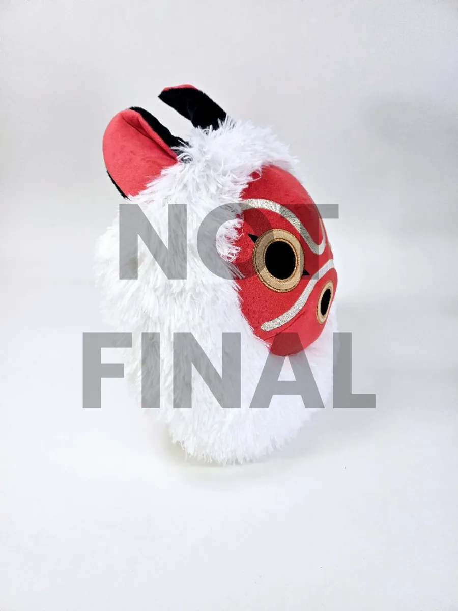 Sun Arrow Plush Fluffy San Facemask - 15" "Princess Mononoke" - Image 3