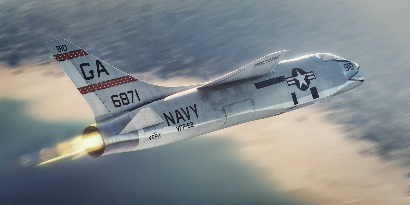 Sword Models 1/72 F8U-1P/RF-8A Photo-Recon Crusader over Cuba, Aircraft
