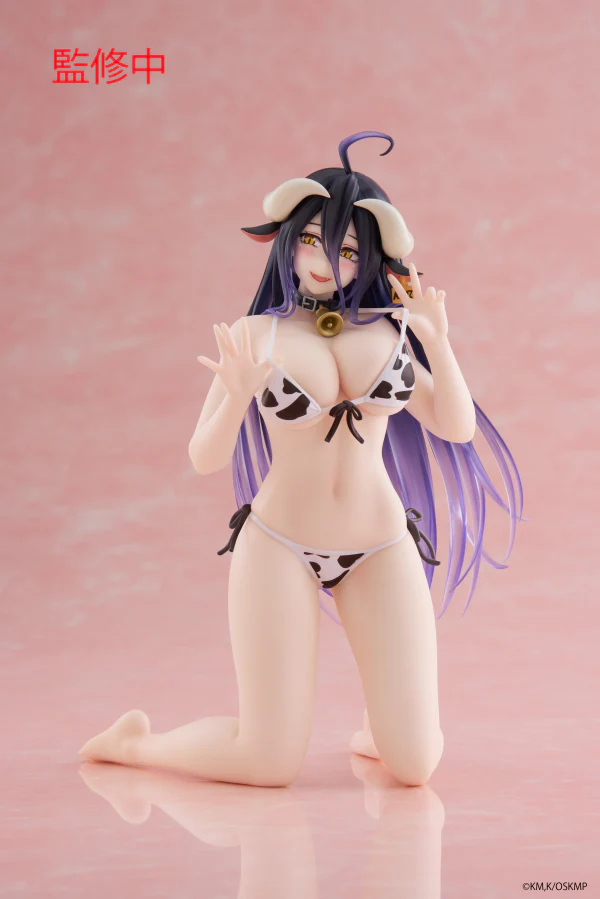 Overlord Desktop Cute Figure - Albedo (Cow-Print Swimsuit Ver.) - Image 3