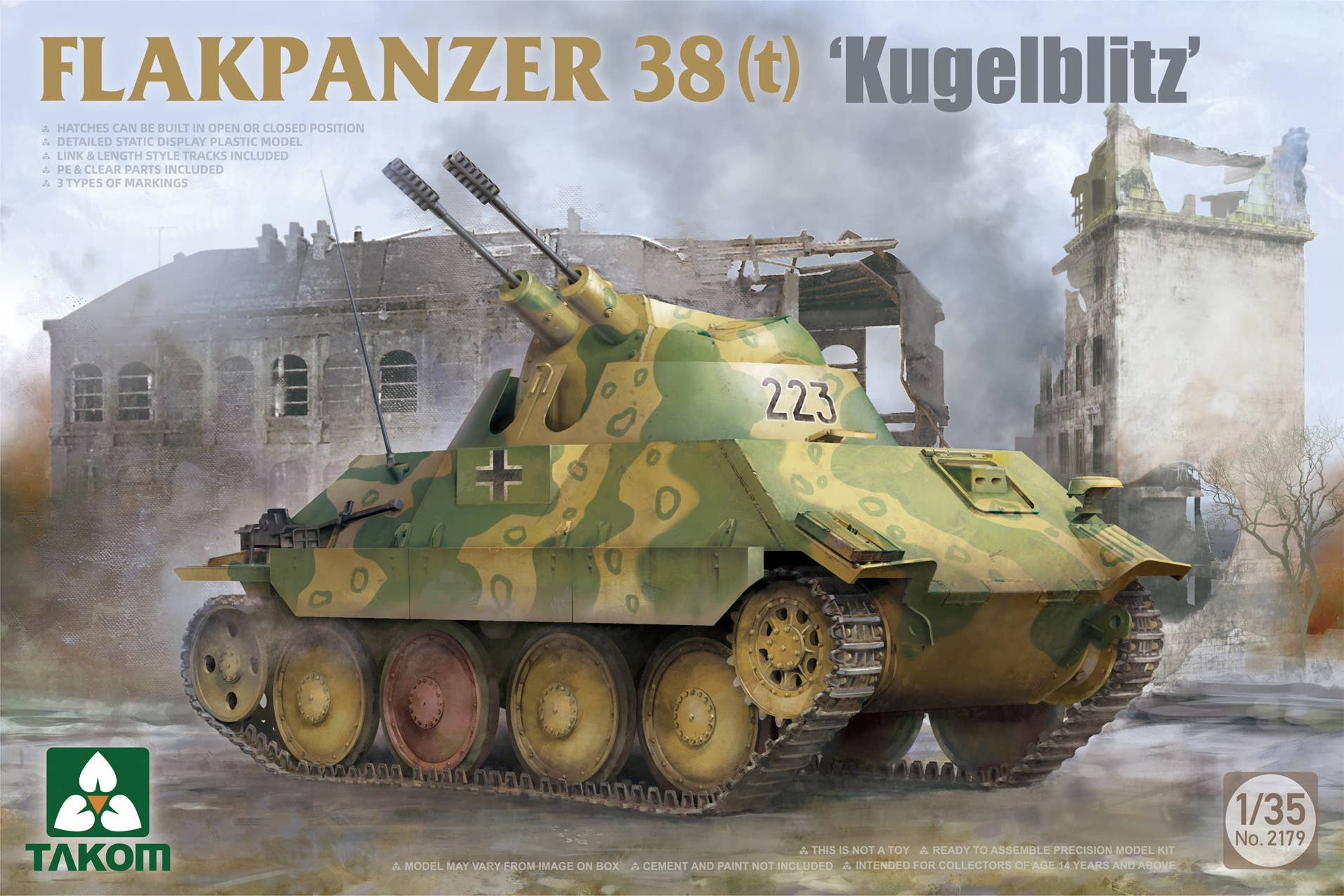 Takom 1/35 Flakpanzer 38(t) "Kugelblitz"
