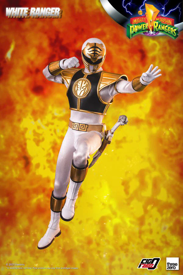 Mighty Morphin Power Rangers - FigZero 1/6 White Ranger - Image 12