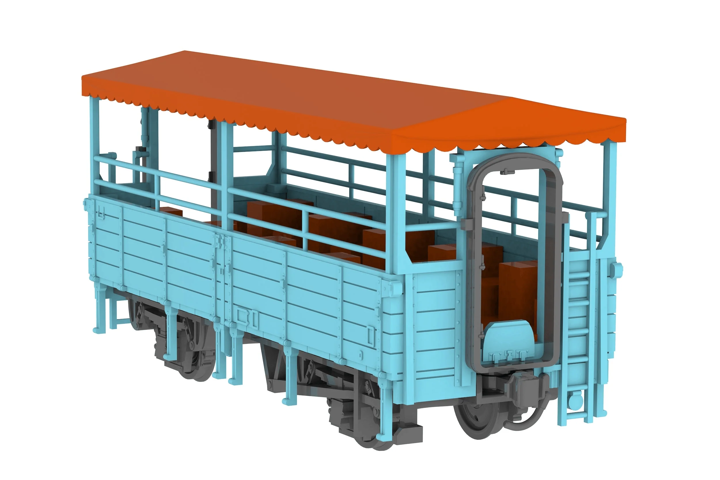 trolley train(blue) - Image 3