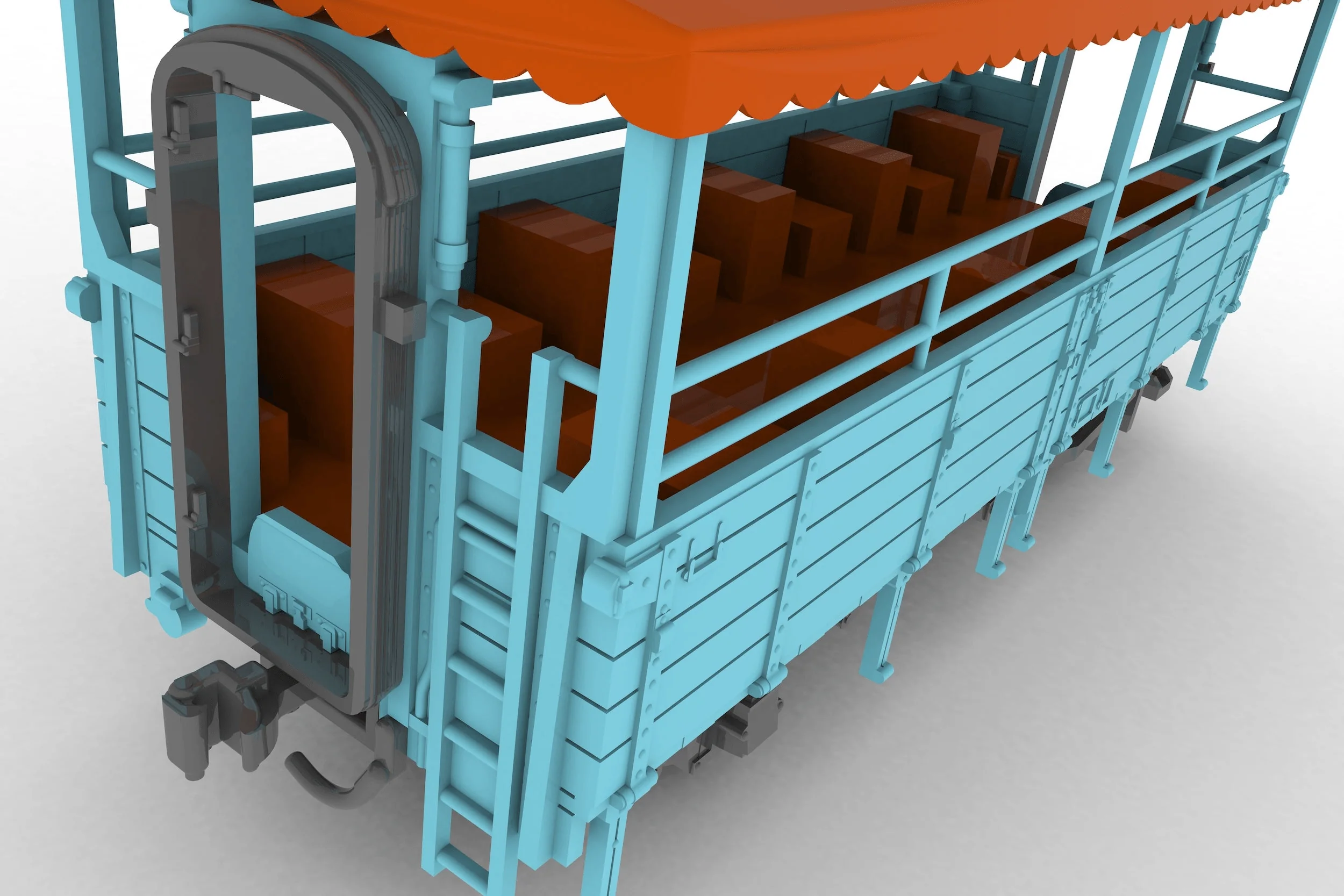 trolley train(blue) - Image 6